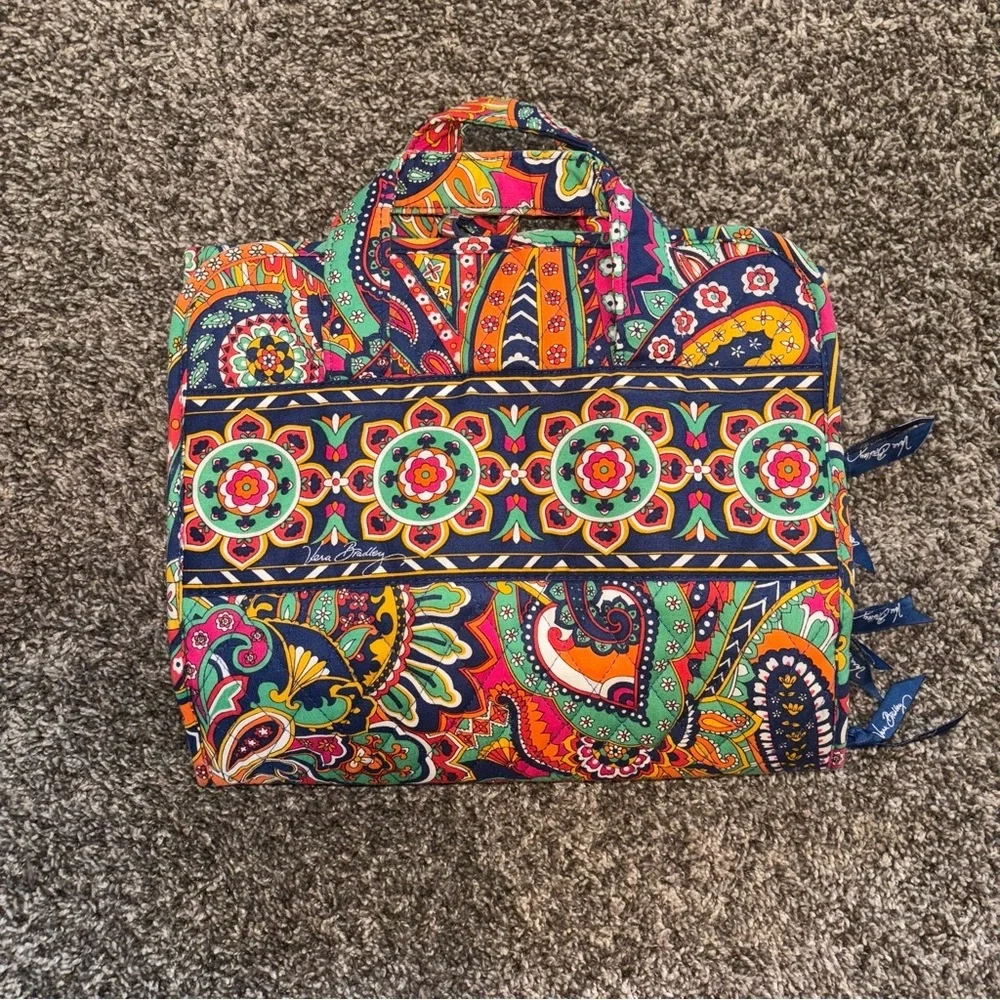 VERA BRADLEY Paisley Makeup/Travel Hanging Organizer - Picture 8 of 11